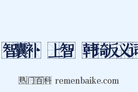 智囊补·上智·韩琦反义词是什么意思的图片